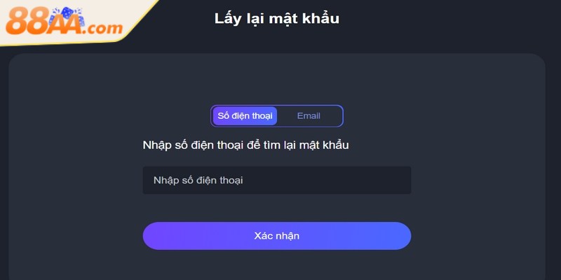 Lấy lại mật khẩu bằng số điện thoại đơn giản mà nhanh chóng